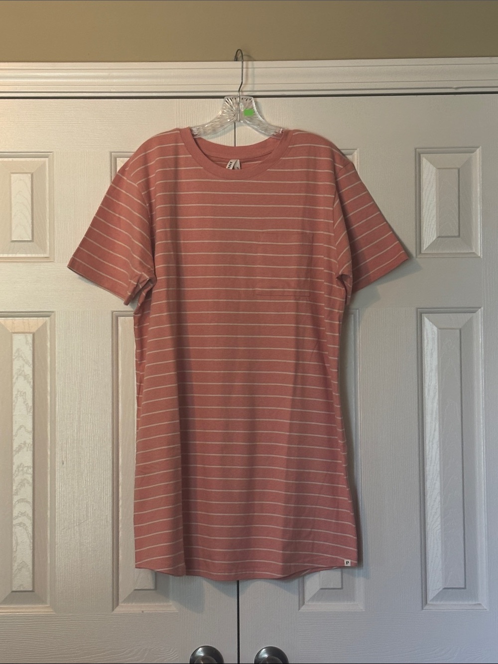 Pact Organic Cotton Knit Stripe Sleep Tee Nightgown